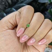 0.24 Ct. Tsavorite Garnet from Tanzania Life Style
