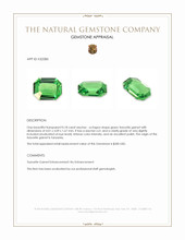 0.18 Ct. Tsavorite Garnet from Tanzania Appraisal