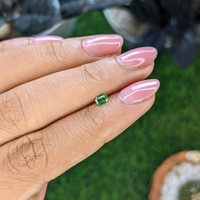 0.18 Ct. Tsavorite Garnet from Tanzania Life Style