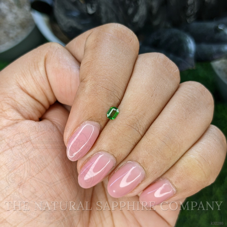 0.17 Ct. Tsavorite Garnet from Tanzania