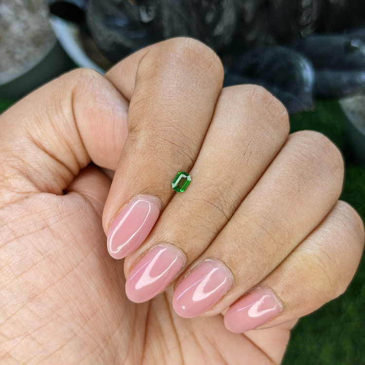0.17 Ct. Tsavorite Garnet from Tanzania