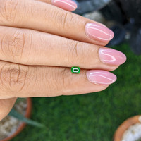 0.27 Ct. Tsavorite Garnet from Tanzania Life Style