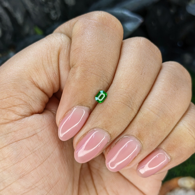 0.27 Ct. Tsavorite Garnet from Tanzania