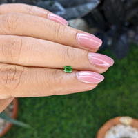 0.28 Ct. Tsavorite Garnet from Tanzania Life Style