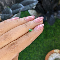 0.22 Ct. Tsavorite Garnet from Tanzania Life Style