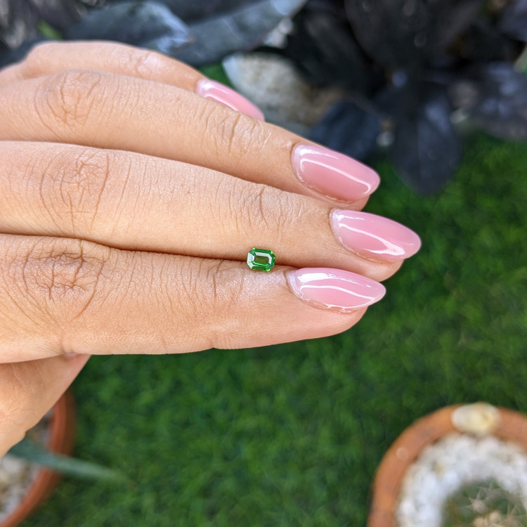 0.22 Ct. Tsavorite Garnet from Tanzania