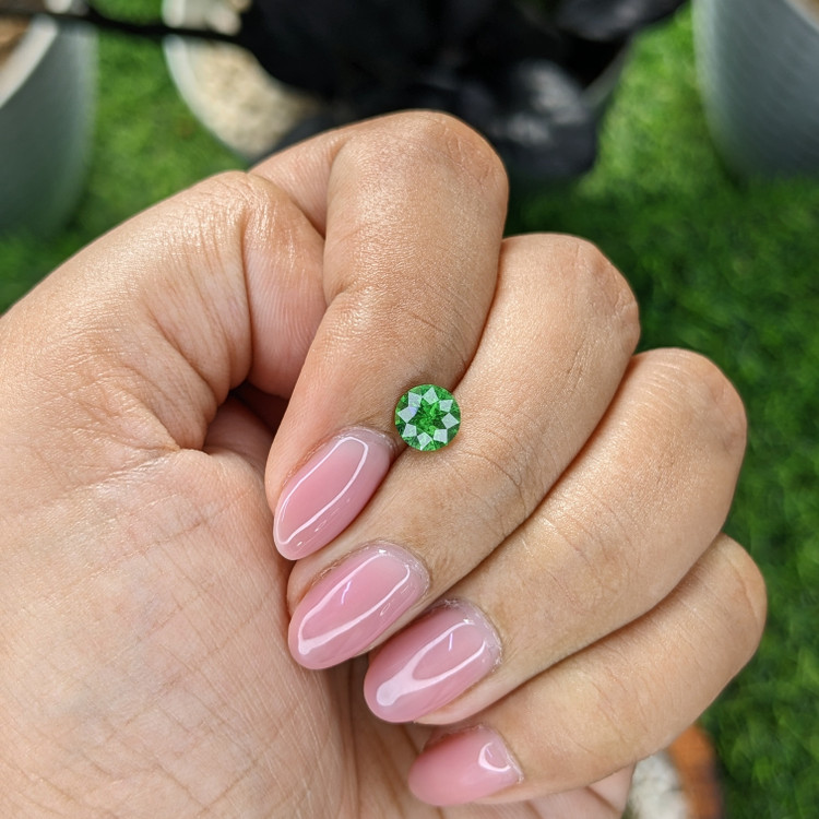 0.86 Ct. Tsavorite Garnet from Tanzania