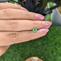 0.86 Ct. Tsavorite Garnet from Tanzania Life Style
