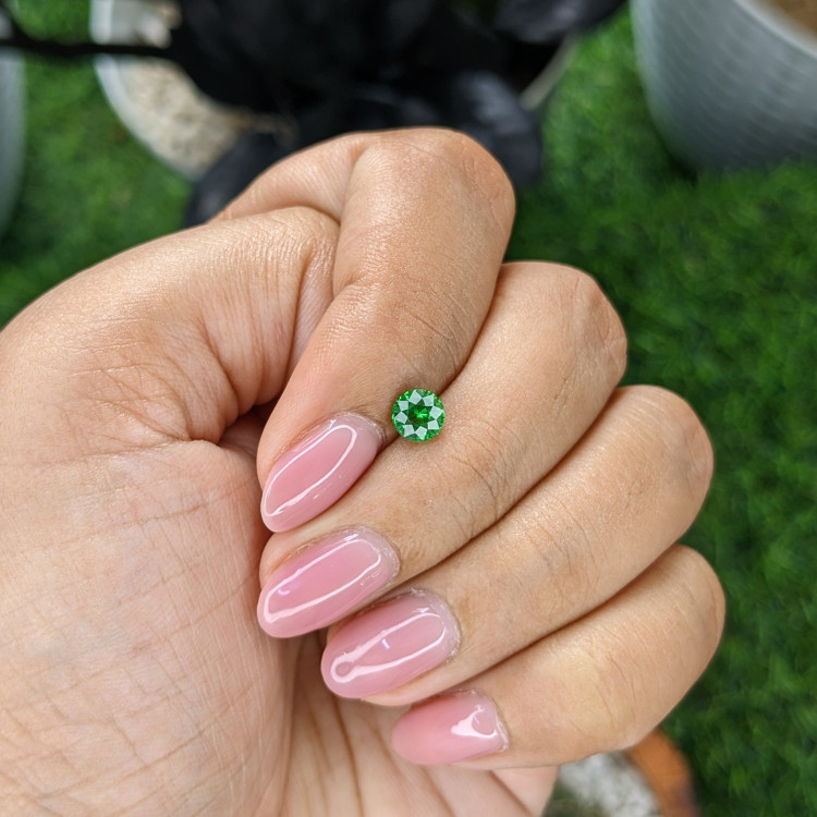 0.64 Ct. Tsavorite Garnet from Tanzania