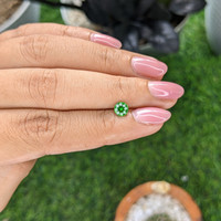 0.64 Ct. Tsavorite Garnet from Tanzania Life Style
