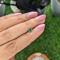 0.38 Ct. Tsavorite Garnet from Tanzania Life Style