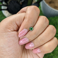 0.38 Ct. Tsavorite Garnet from Tanzania Life Style