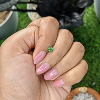 0.28 Ct. Tsavorite Garnet from Tanzania Life Style
