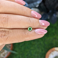 0.44 Ct. Tsavorite Garnet from Tanzania Life Style