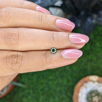 0.28 Ct. Tsavorite Garnet from Tanzania Life Style