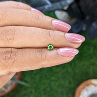 0.27 Ct. Tsavorite Garnet from Tanzania Life Style