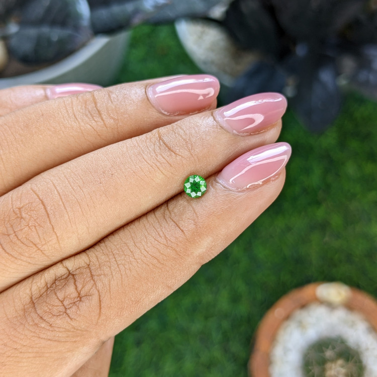 0.34 Ct. Tsavorite Garnet from Tanzania