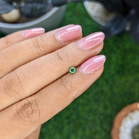 0.18 Ct. Tsavorite Garnet from Tanzania Life Style