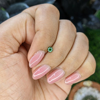 0.18 Ct. Tsavorite Garnet from Tanzania Life Style