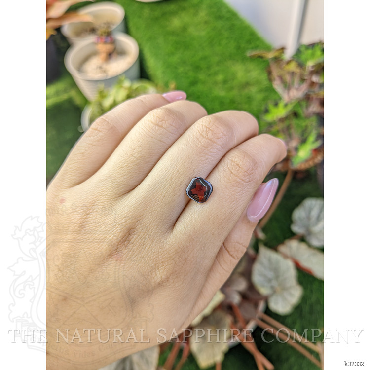 2.26 Ct. Red Cabochon Almandine Garnet from Ceylon (Sri Lanka)