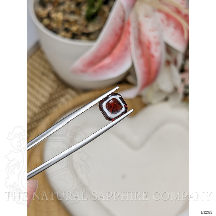 2.26 Ct. Red Cabochon Almandine Garnet from Ceylon (Sri Lanka)