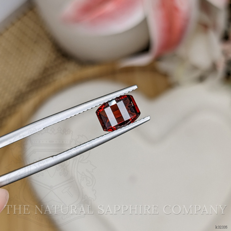 1.62 Ct. Red Almandine Garnet from Ceylon (Sri Lanka)