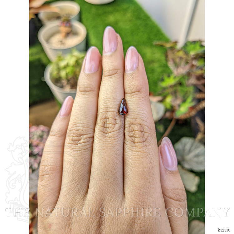 1.45 Ct. Red Almandine Garnet from Ceylon (Sri Lanka)