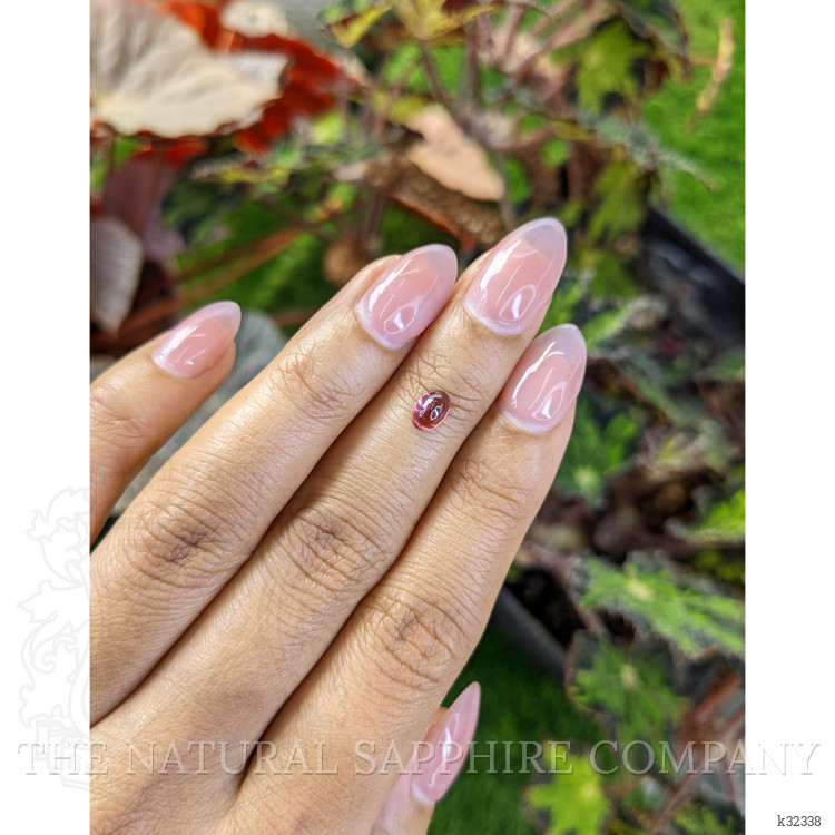 0.69 Ct. Pinkish Purple Cabochon Garnet from Ceylon (Sri Lanka)
