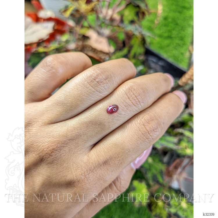 0.74 Ct. Pinkish Purple Cabochon Garnet from Ceylon (Sri Lanka)
