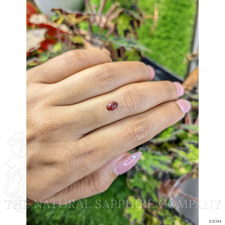 0.67 Ct. Pinkish Purple Cabochon Garnet from Ceylon (Sri Lanka)