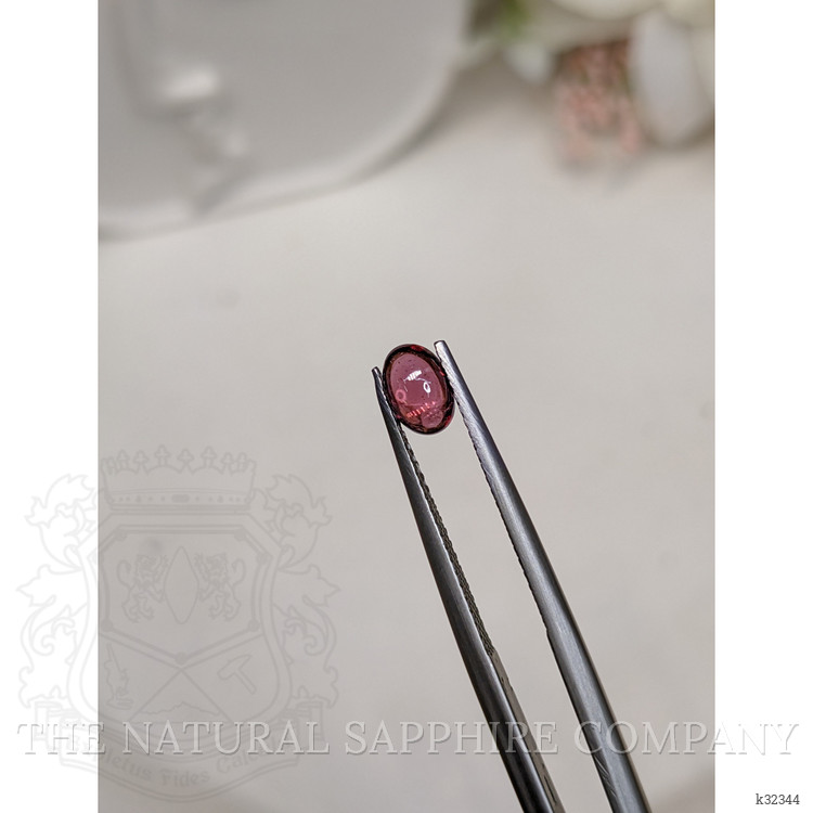 0.67 Ct. Pinkish Purple Cabochon Garnet from Ceylon (Sri Lanka)