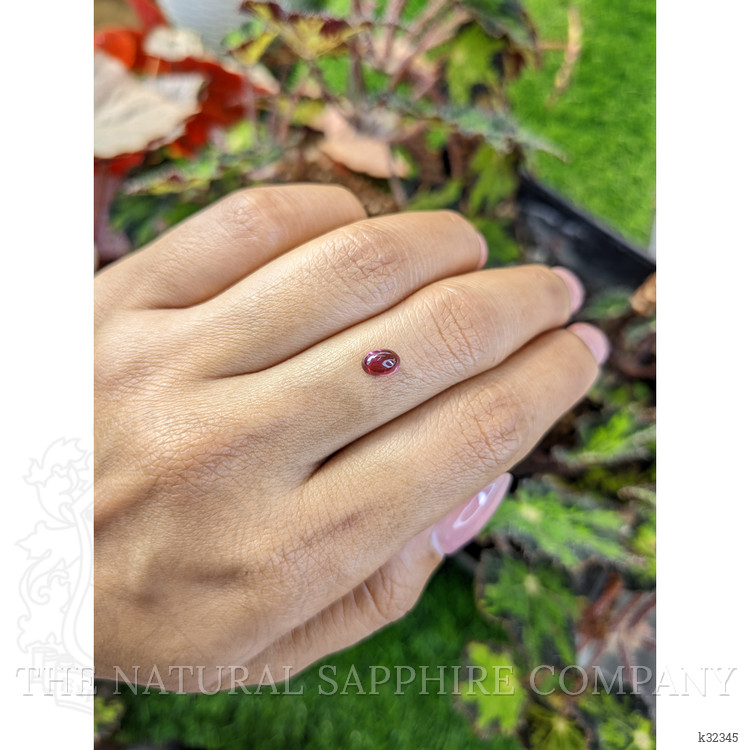 0.75 Ct. Pinkish Purple Cabochon Garnet from Ceylon (Sri Lanka)