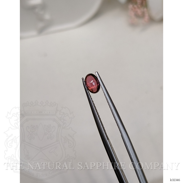 0.69 Ct. Pinkish Purple Cabochon Garnet from Ceylon (Sri Lanka)