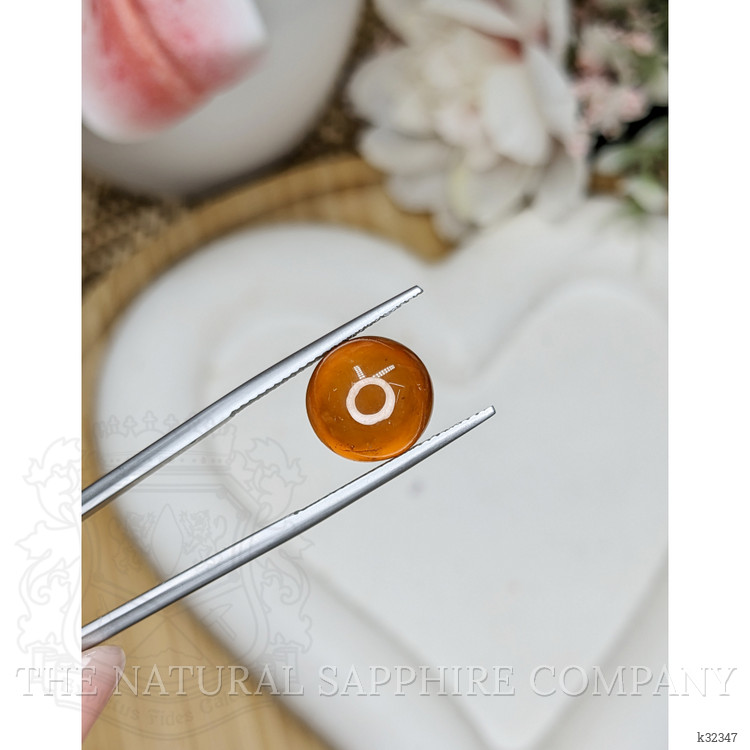 8.94 Ct. Orange Cabochon Hessonite Garnet from Madagascar
