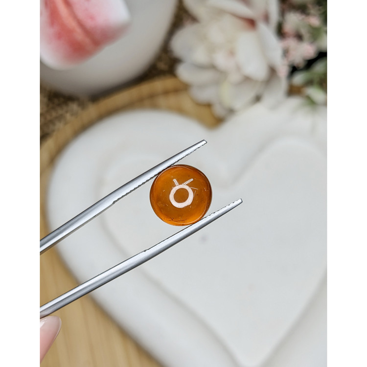 8.94 Ct. Orange Cabochon Hessonite Garnet from Madagascar