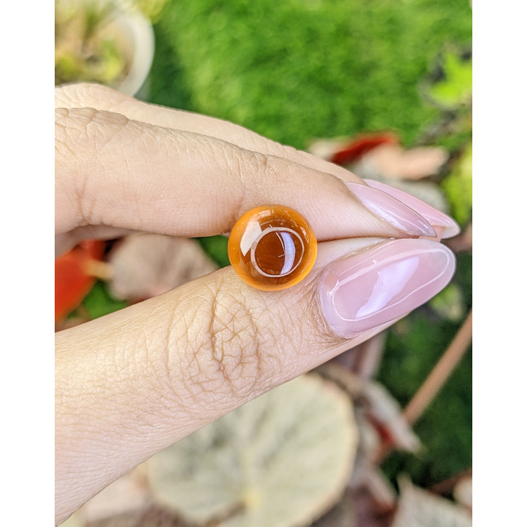 8.94 Ct. Orange Cabochon Hessonite Garnet from Madagascar