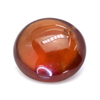 13.29 Ct. Reddish Orange Cabochon Hessonite Garnet from Madagascar Video