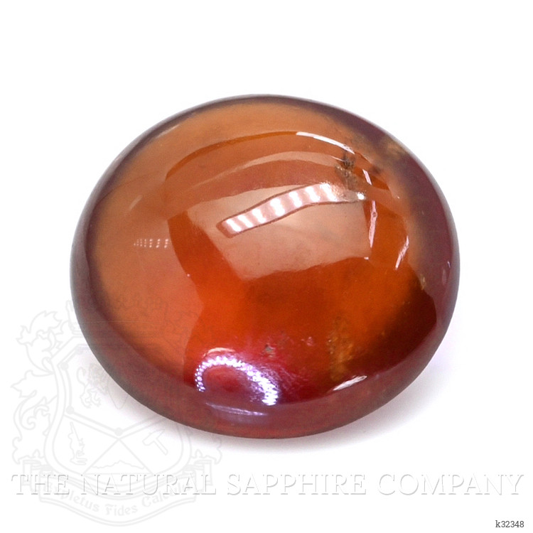 13.29 Ct. Reddish Orange Cabochon Hessonite Garnet from Madagascar