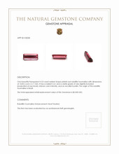 4.23 Ct. Rubellite Tourmaline from Brazil Appraisal