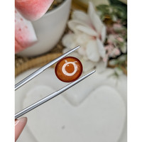 6.92 Ct. Orange Cabochon Hessonite Garnet from Madagascar Life Style