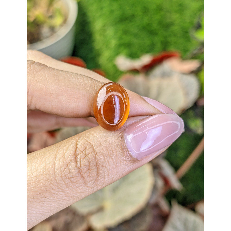 8.75 Ct. Orange Cabochon Hessonite Garnet from Madagascar