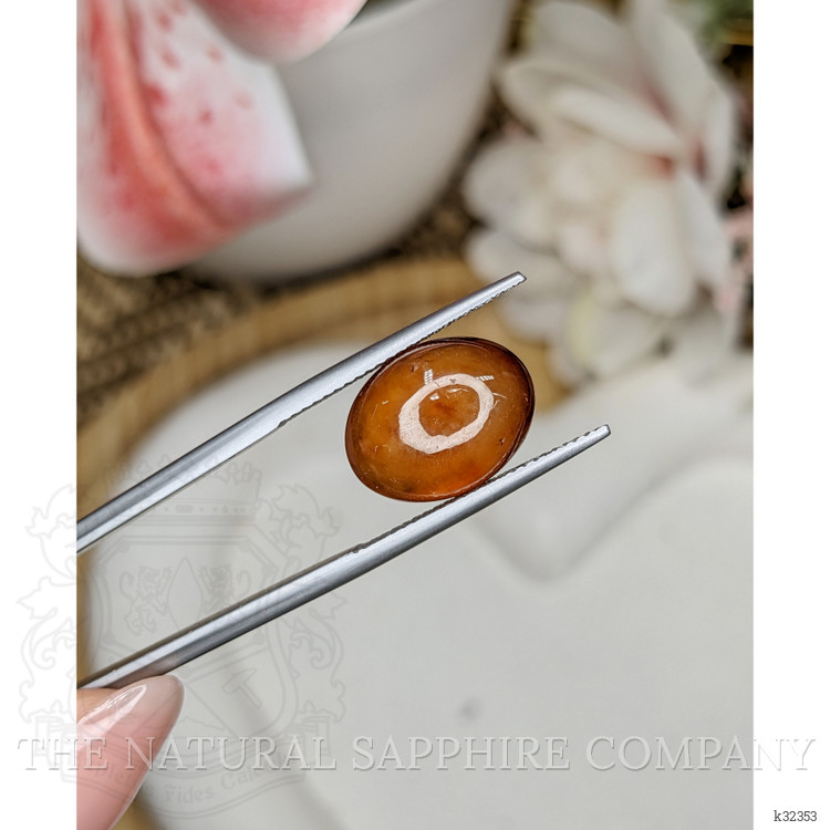 8.75 Ct. Orange Cabochon Hessonite Garnet from Madagascar