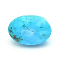 19.84 Ct. Blue Cabochon Turquoise from Persia(Iran) Video