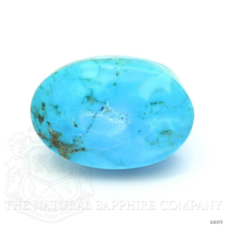19.84 Ct. Blue Cabochon Turquoise from Persia(Iran)