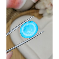 15.94 Ct. Greenish Blue Cabochon Turquoise from Persia(Iran) Life Style