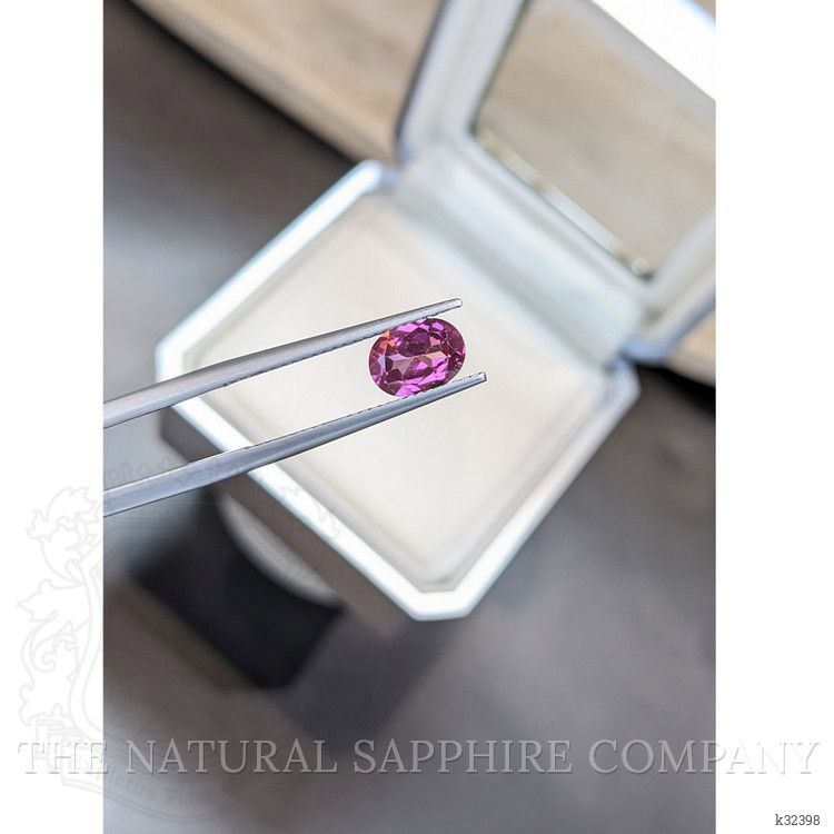 1.38 Ct. Purple Rhodolite Garnet from Tanzania