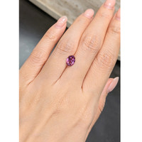 1.38 Ct. Purple Rhodolite Garnet from Tanzania Life Style