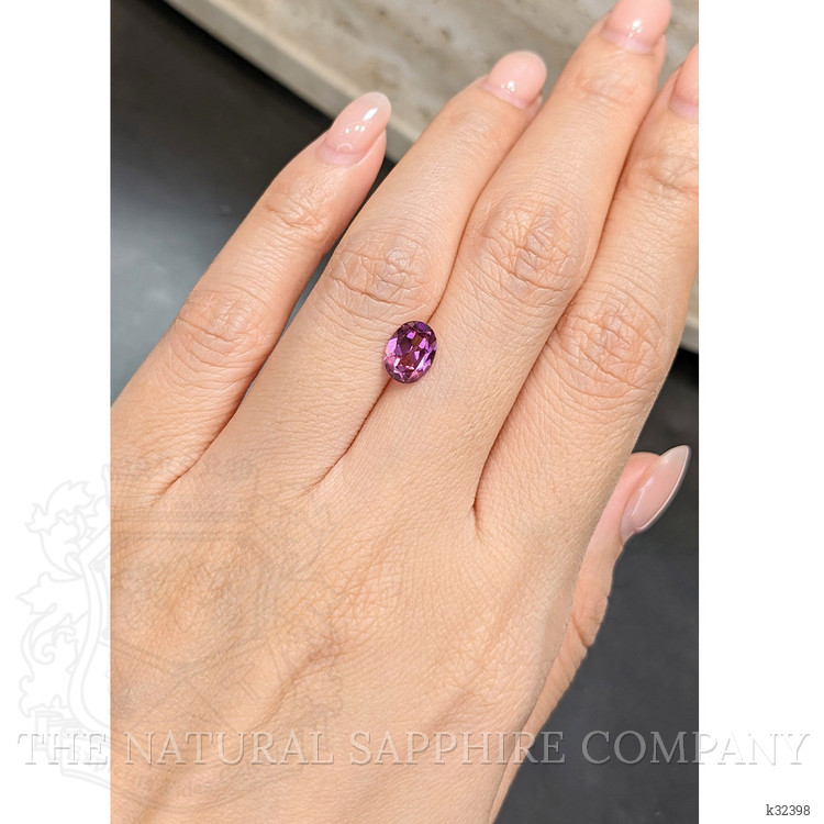 1.38 Ct. Purple Rhodolite Garnet from Tanzania