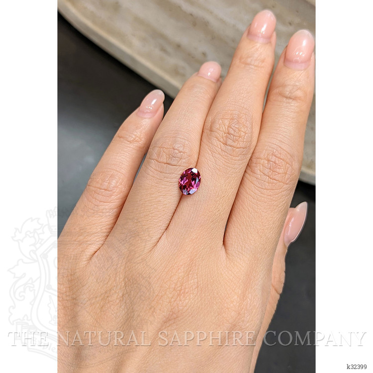 1.27 Ct. Purple Rhodolite Garnet from Tanzania