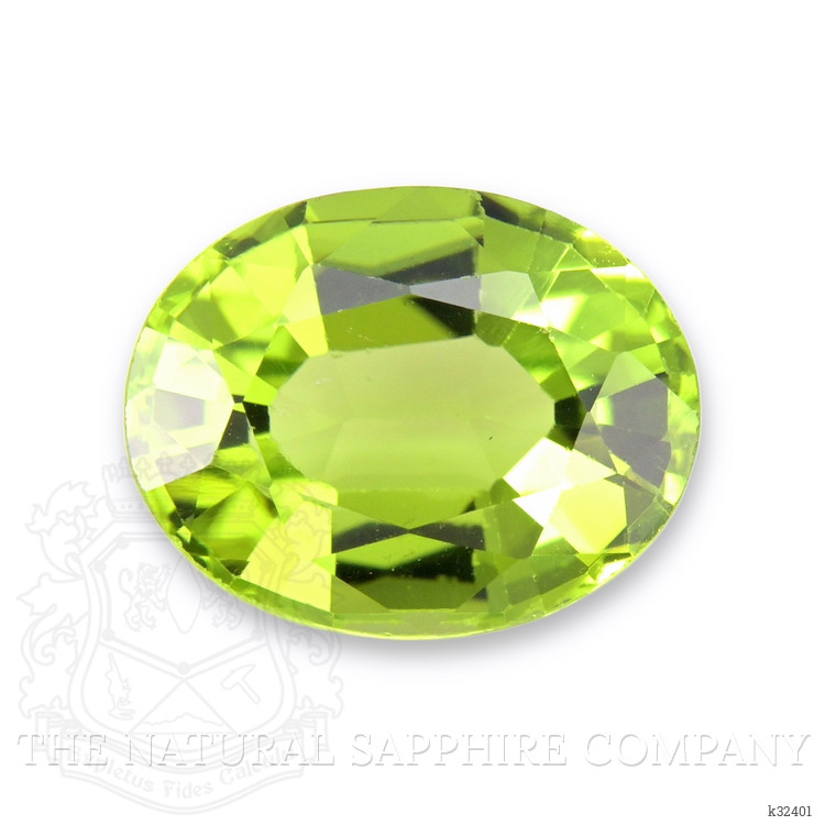 2.06 Ct. Green (Lime Green) Peridot from Burma (Myanmar)